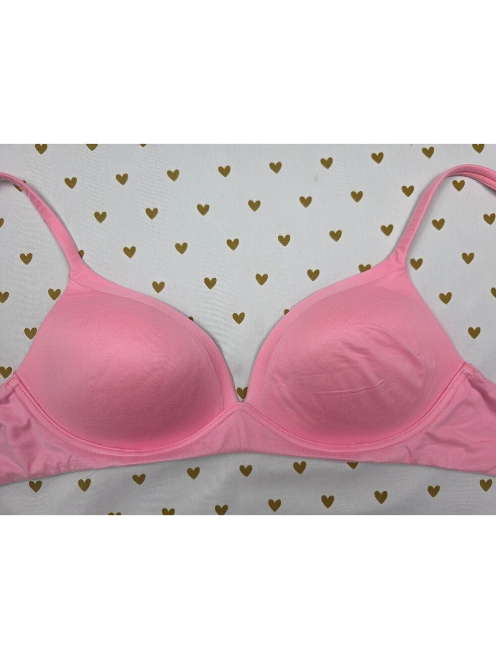 Victorias Secret Neon Pink Wireless No Wire Bra 34C